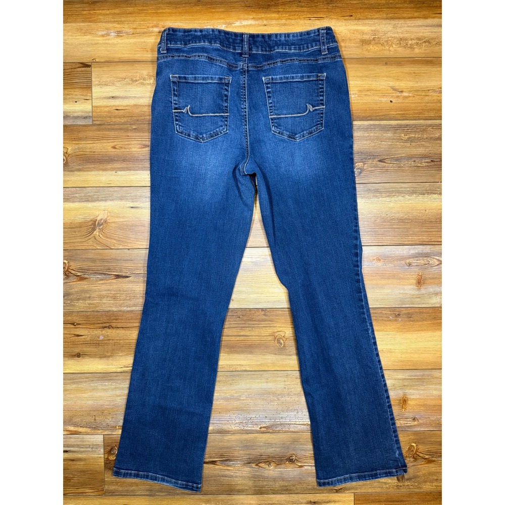 Maurices M Jeans Women 14 Long Mid Rise Bootcut Medium Wash Denim Blue Jeans - Picture 2 of 6